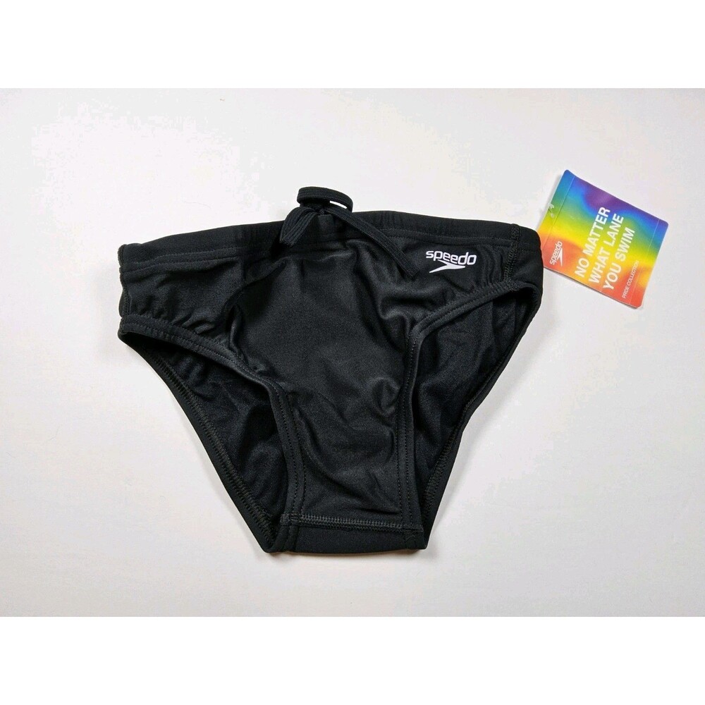 Speedo Eco Powerflex Pride Collection Swim Brief Swimsuit Anthracite Size 28
